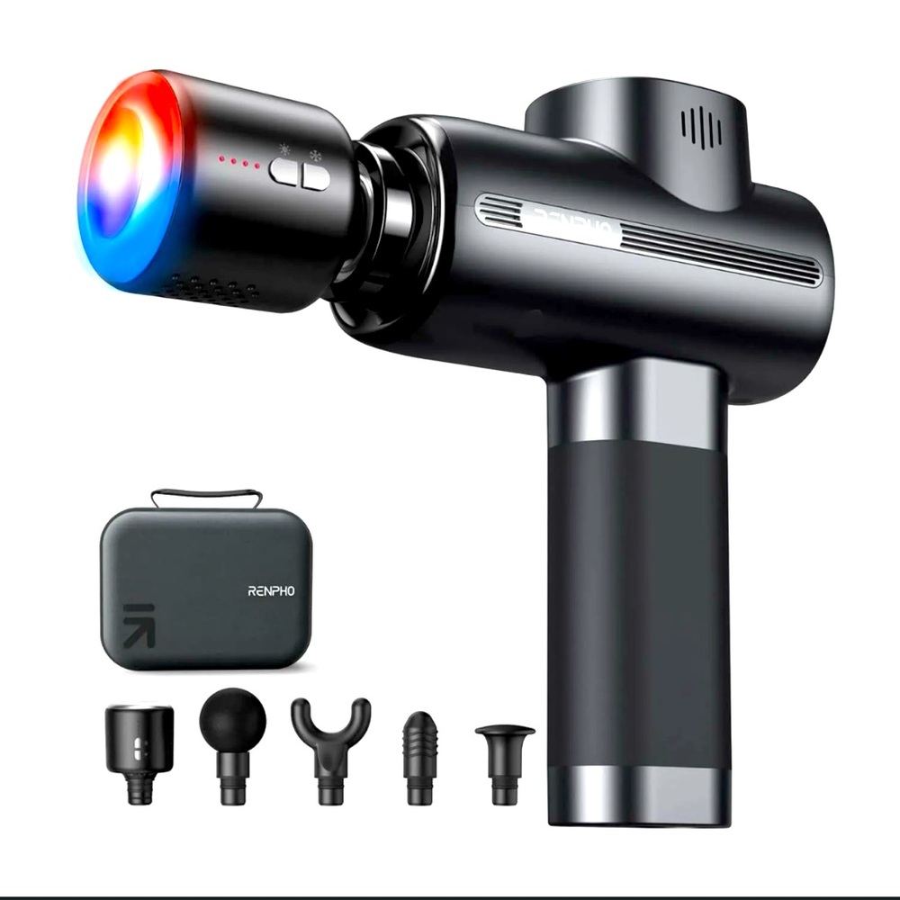Renpho Active Thermacool Massage Gun with Deep Tissue Heat and Cool Therapy